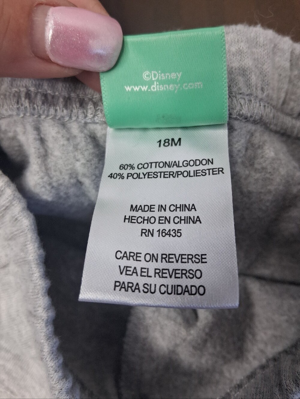 Disney Grey Plaid Sherpa Vest & Mickey Jogger 3pc Set - Picture 14 of 14